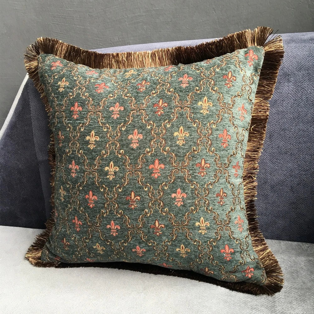 Fleurette Fringed Cushion