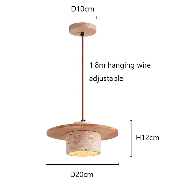Cappello Travertine Pendant