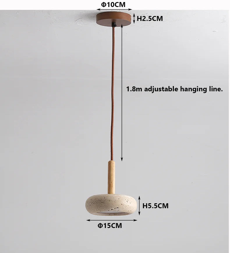 Ostia Travertine Pendant