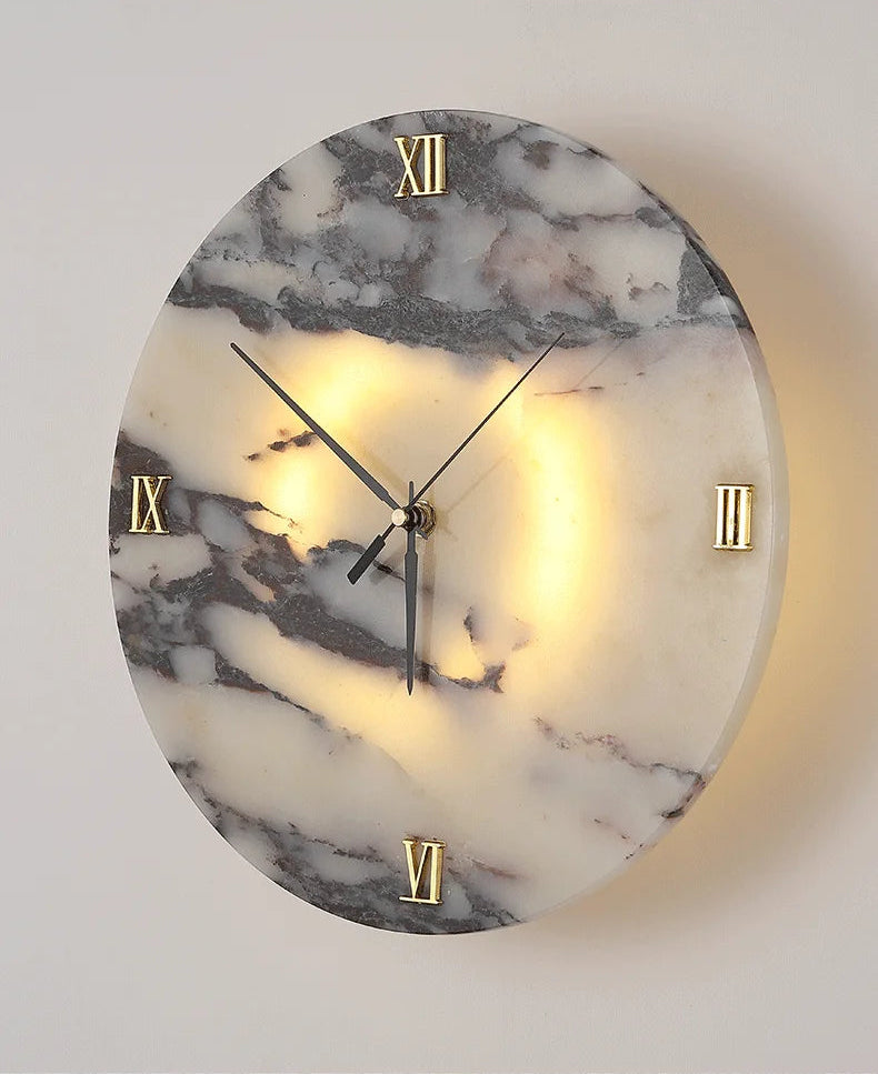 Horologe Marble Clock Light