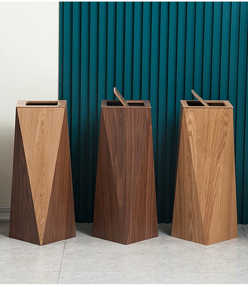 Obelisk Wooden Bin