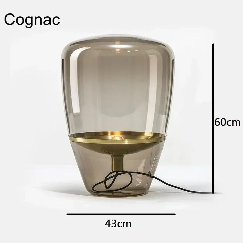 Amber Capsule Lamp