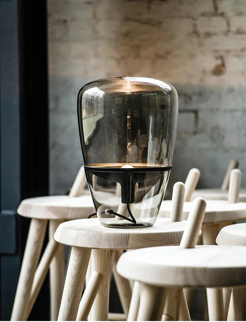 Amber Capsule Lamp