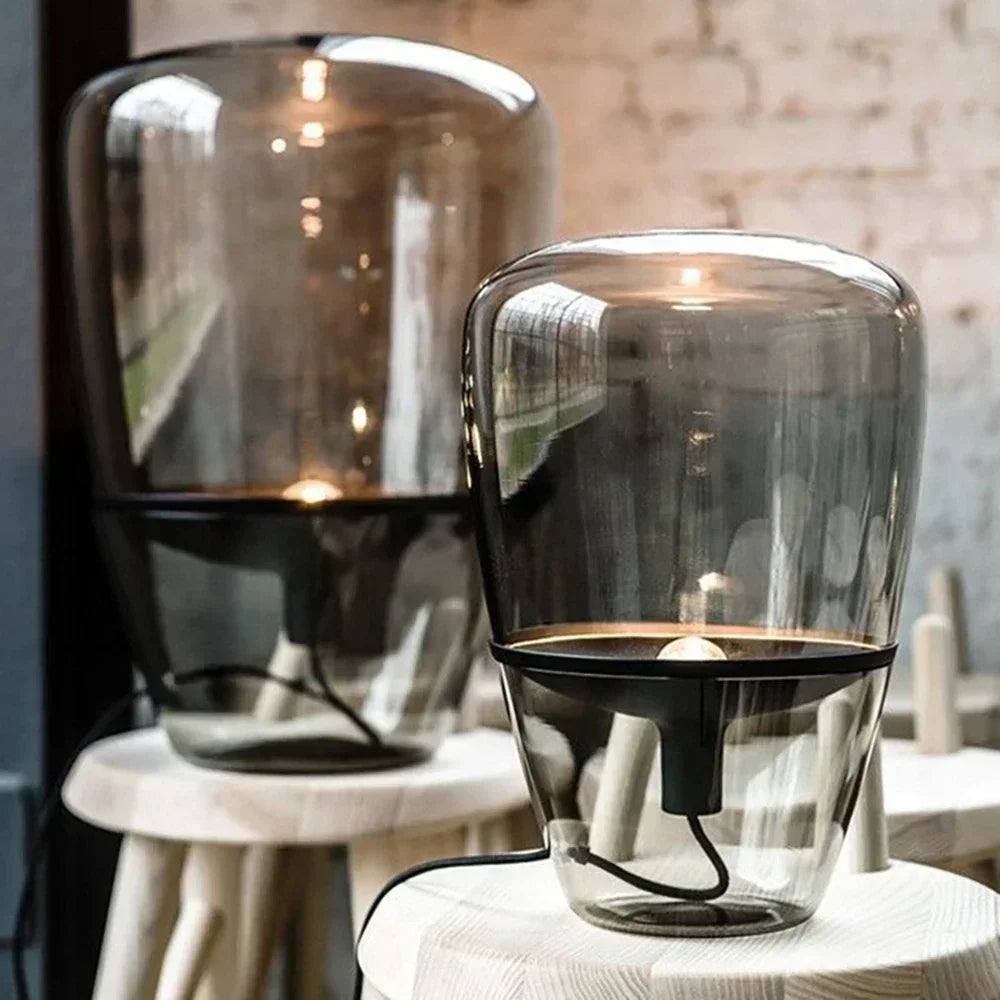 Amber Capsule Lamp