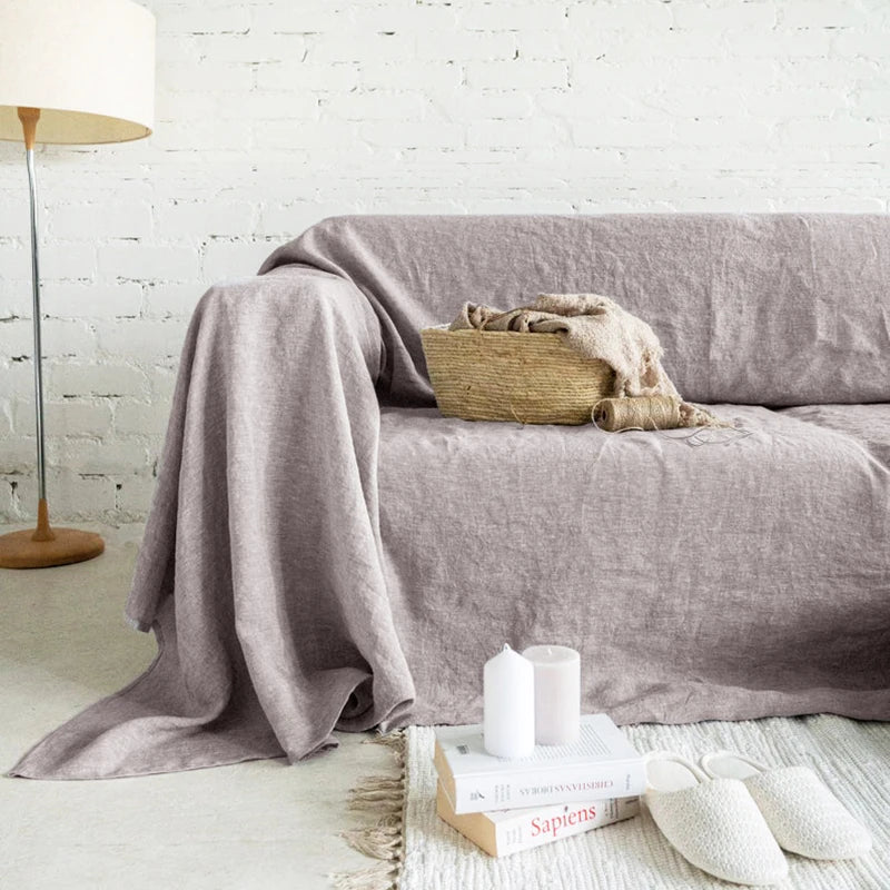 Provence Linen Sofa Cover