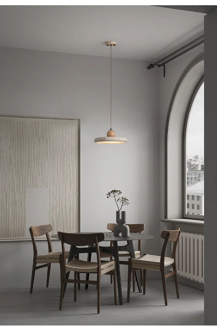 Orbita Travertine Pendant