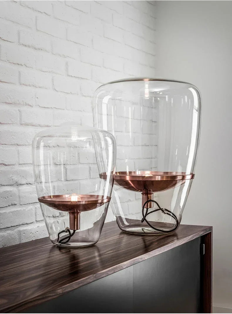 Amber Capsule Lamp