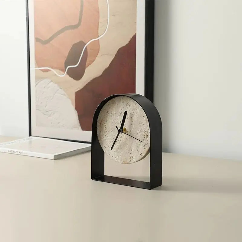 Aurelian Travertine Clock