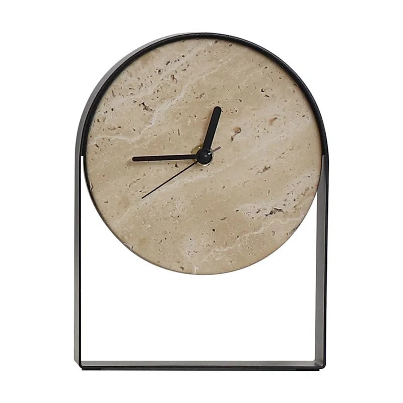 Aurelian Travertine Clock