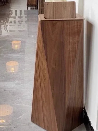 Obelisk Wooden Bin