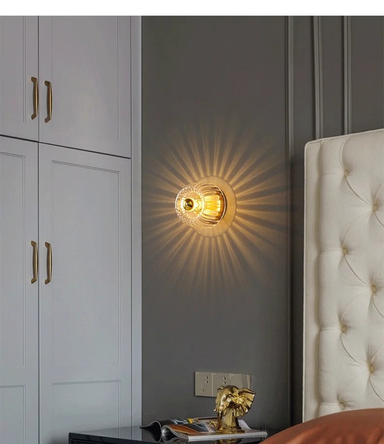 Sunburst Glass Sconce