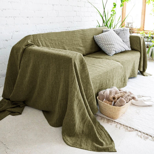 Provence Linen Sofa Cover