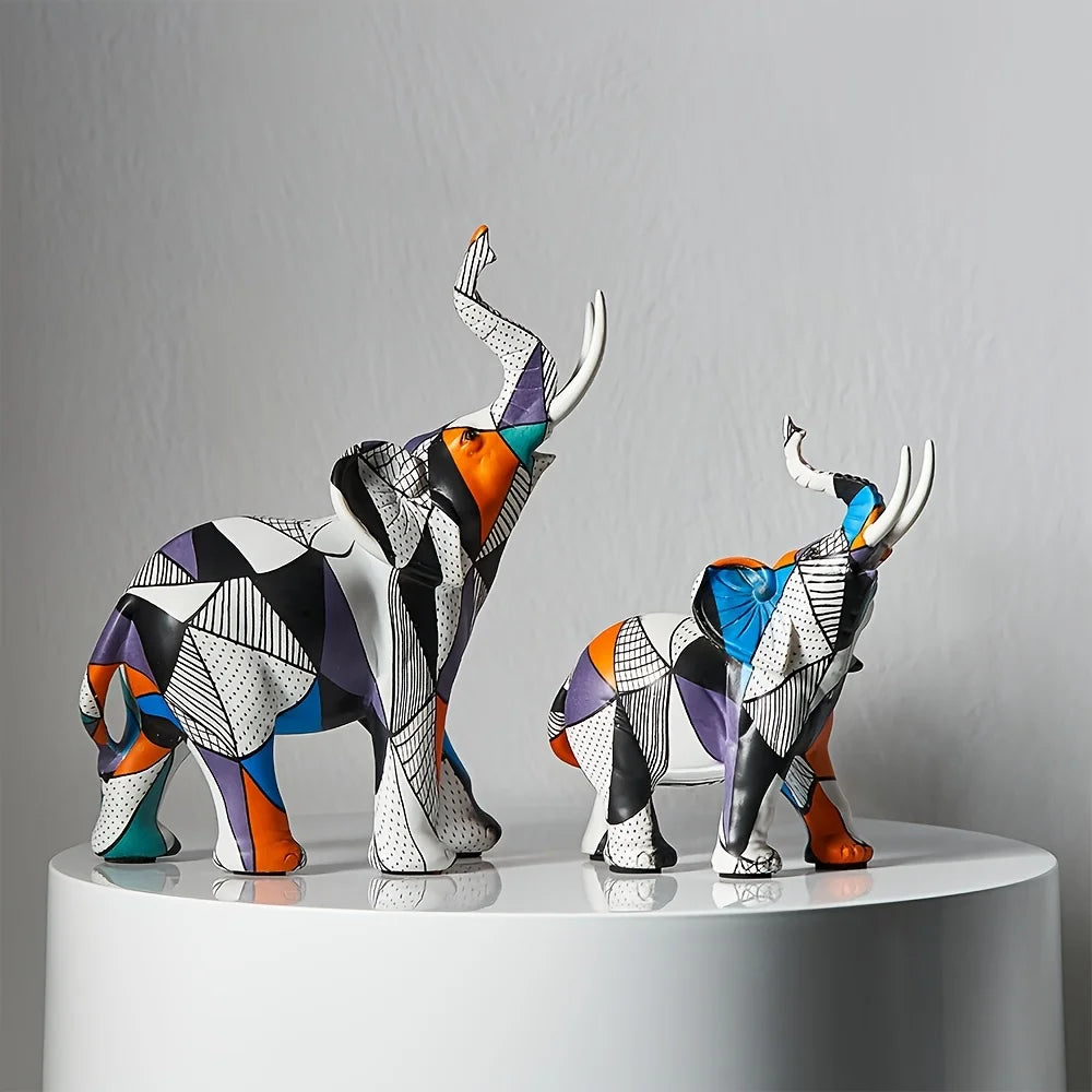 Geometric Herd Statue