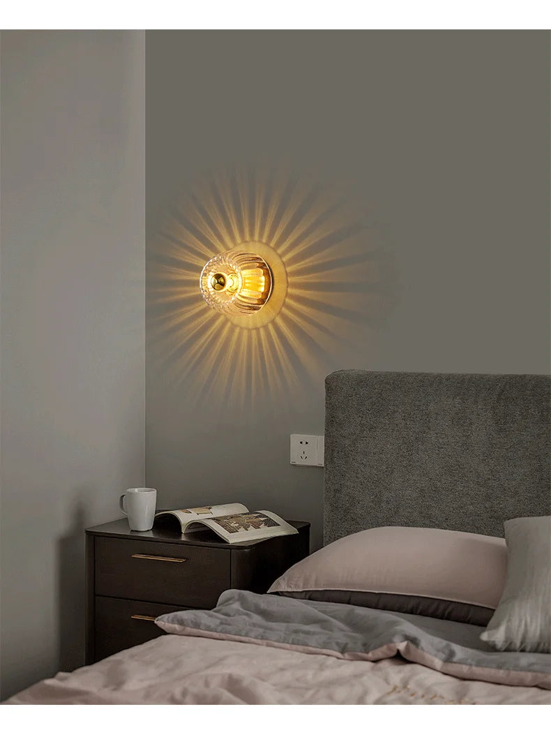 Sunburst Glass Sconce