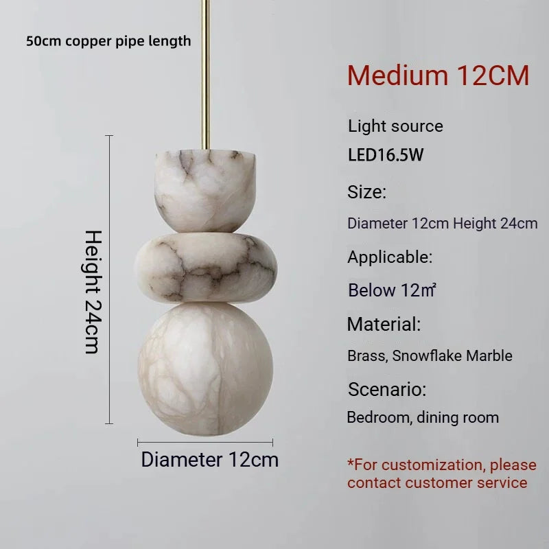 Cairn Marble Pendant