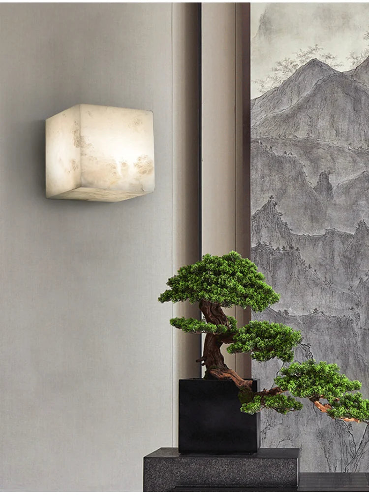 Cubo Marble Sconce