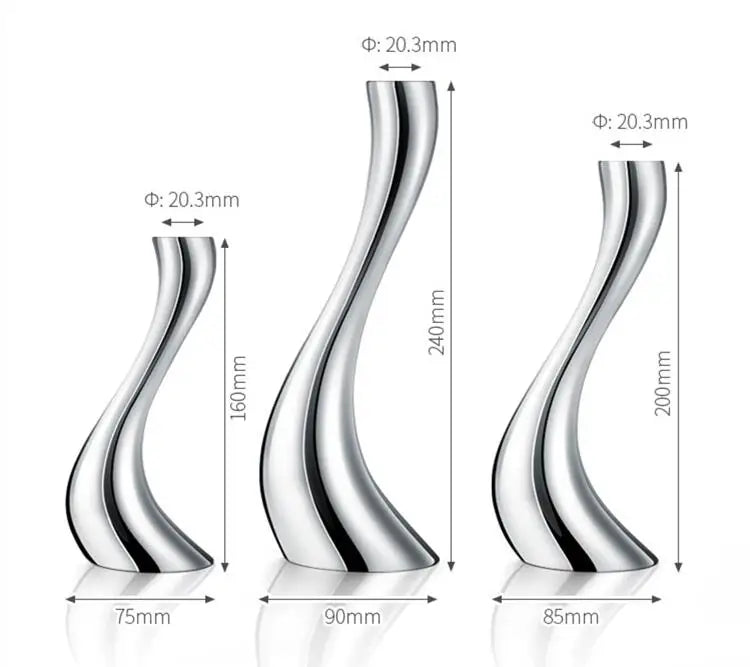 Swan Neck Candlestick