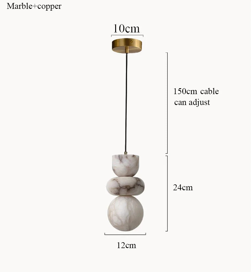 Cairn Marble Pendant