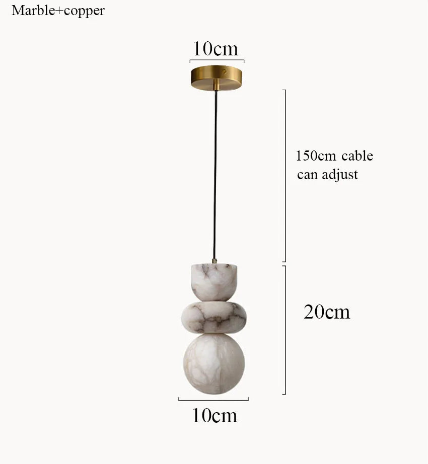 Cairn Marble Pendant