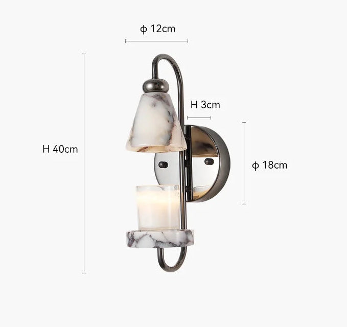 Crook Marble Sconce
