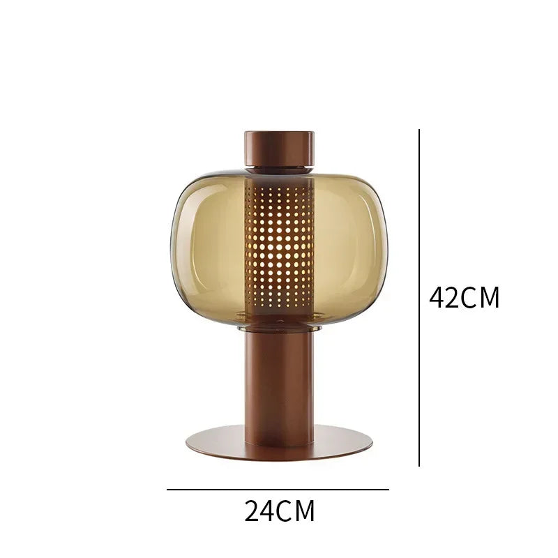 Lantern Glass Lamp