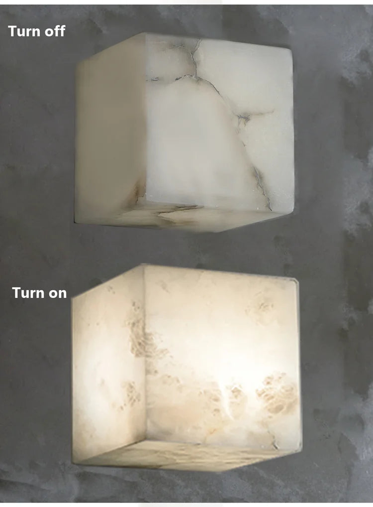 Cubo Marble Sconce