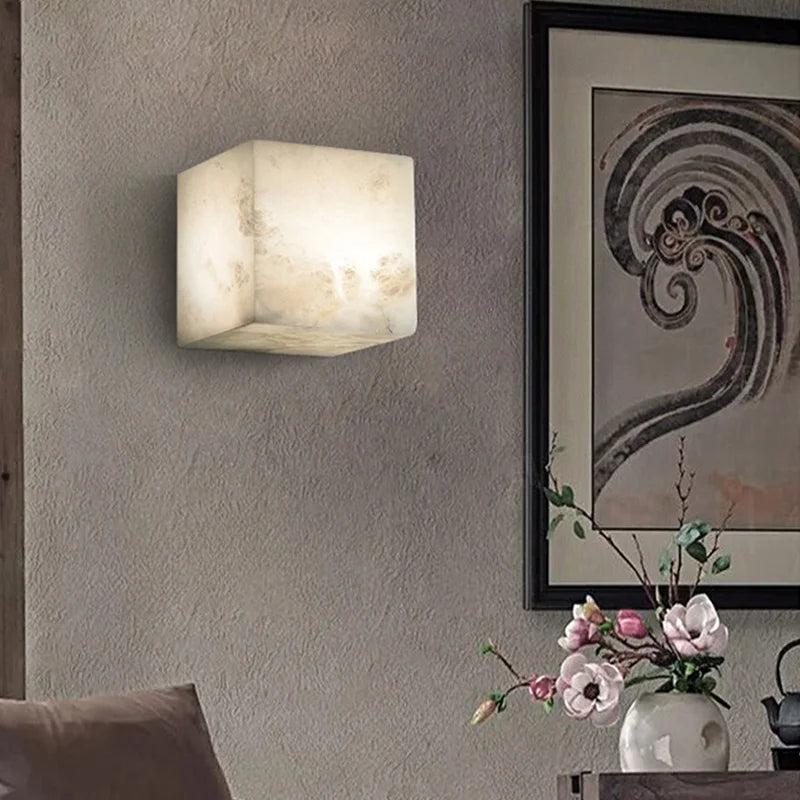 Cubo Marble Sconce
