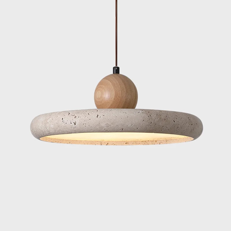 Orbita Travertine Pendant