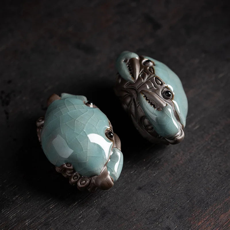 Celadon Crab Tea Pet