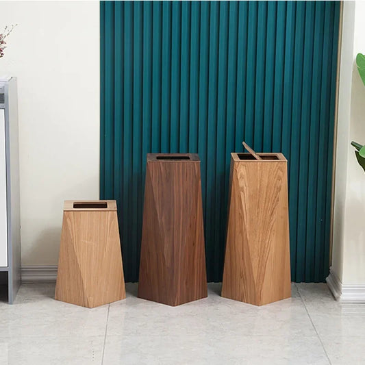 Obelisk Wooden Bin