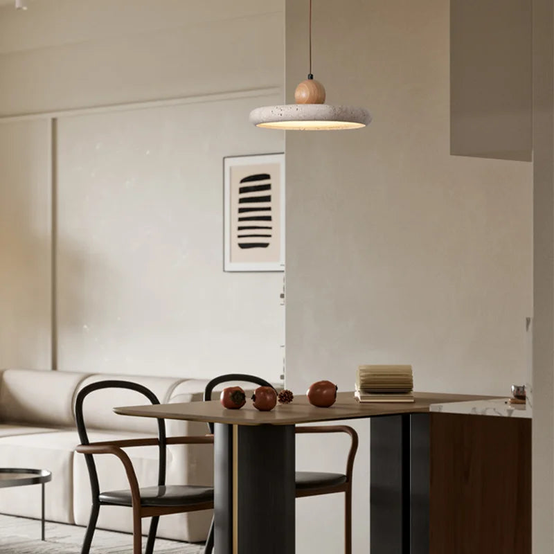 Orbita Travertine Pendant
