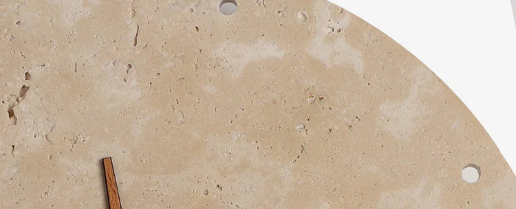 Ora Travertine Clock