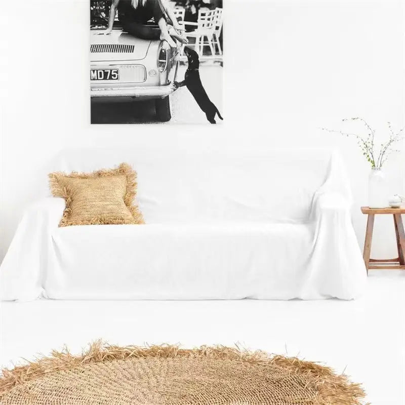 Provence Linen Sofa Cover
