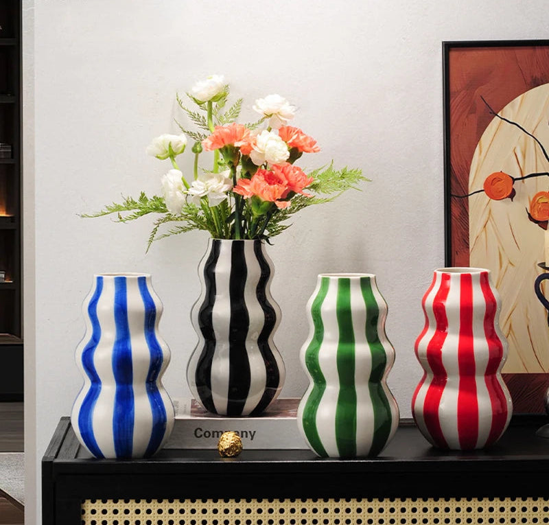 Stripe Symphony Vase