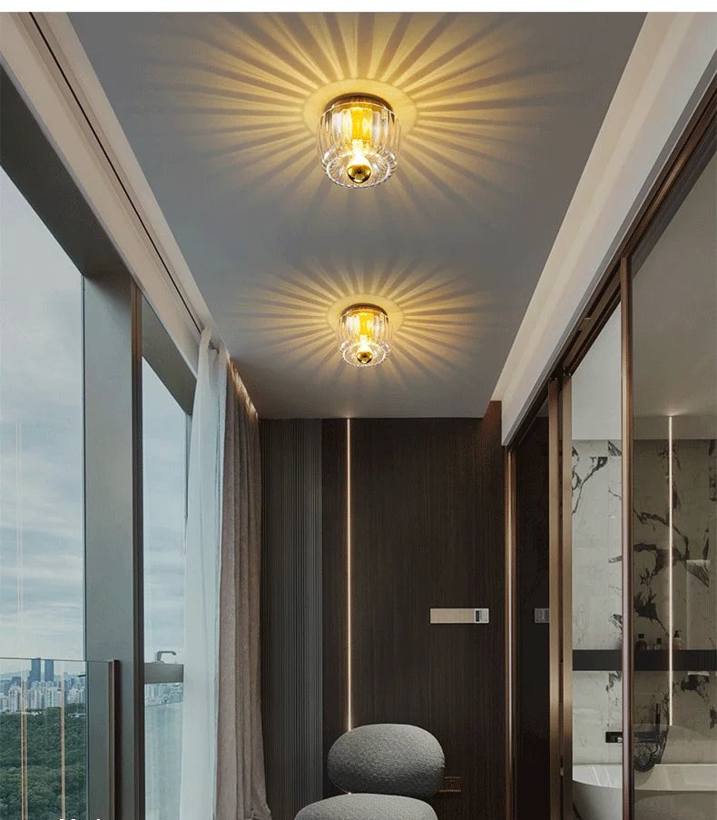 Sunburst Glass Sconce