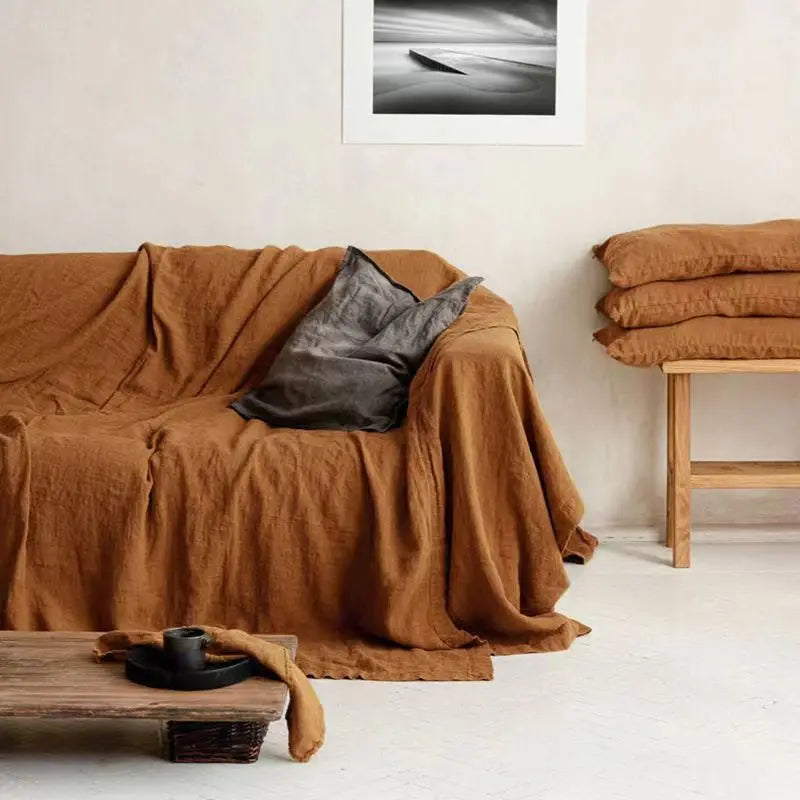Provence Linen Sofa Cover