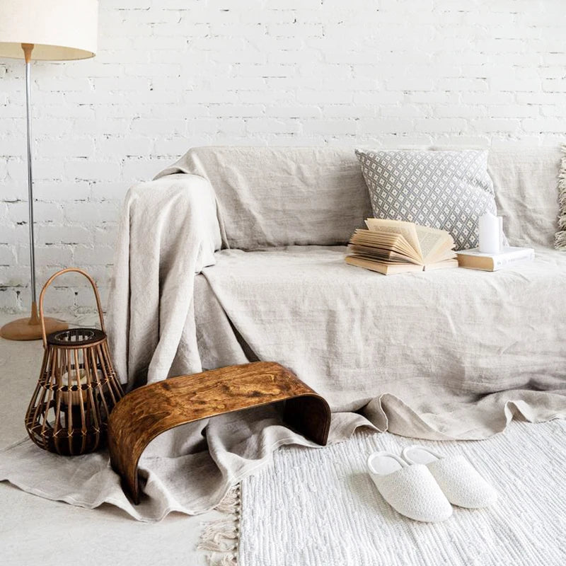 Provence Linen Sofa Cover