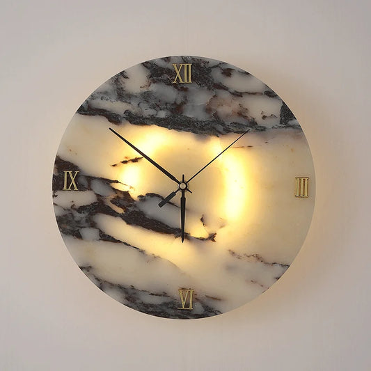 Horologe Marble Clock Light