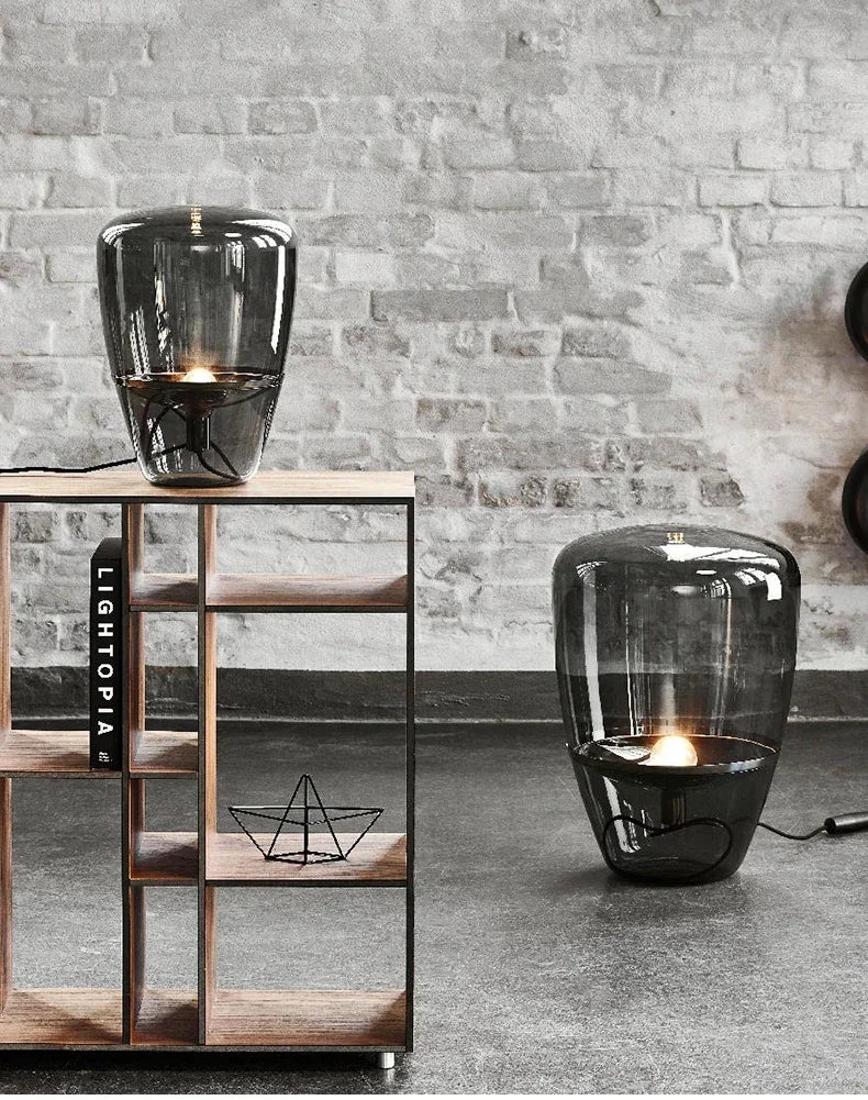 Amber Capsule Lamp
