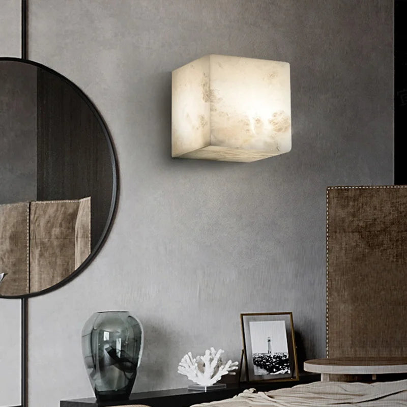 Cubo Marble Sconce