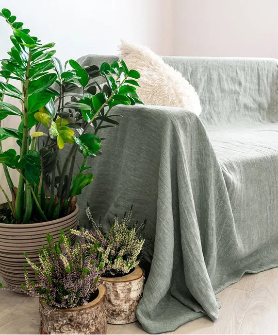 Provence Linen Sofa Cover