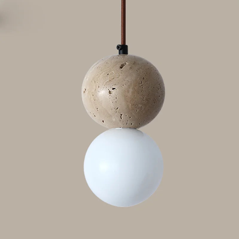 Eclipse Travertine Pendant