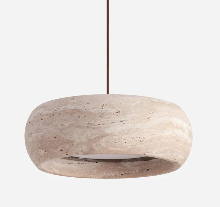 Tamburo Travertine Pendant