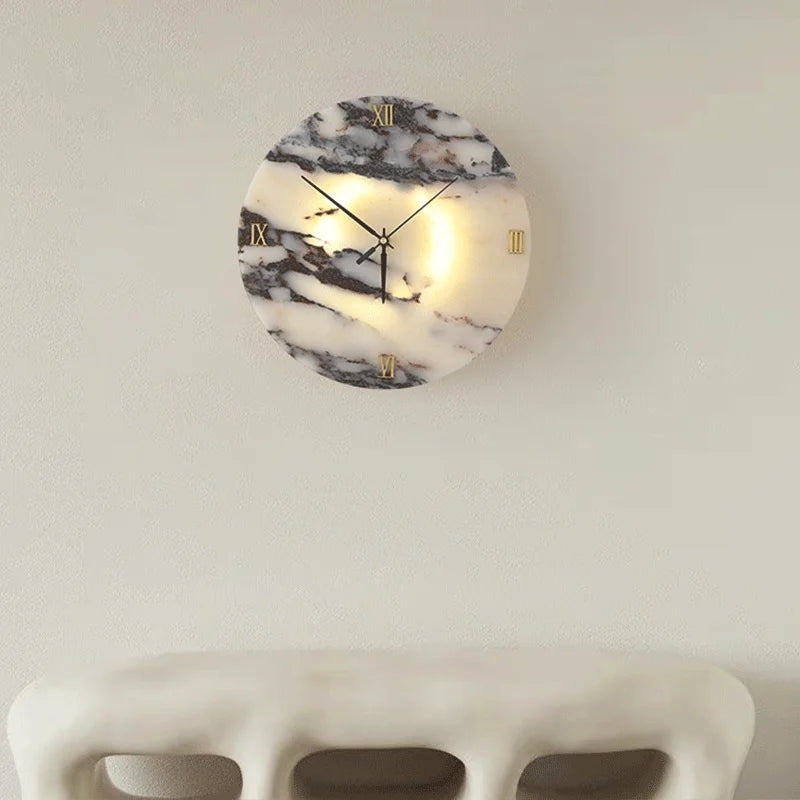 Horologe Marble Clock Light