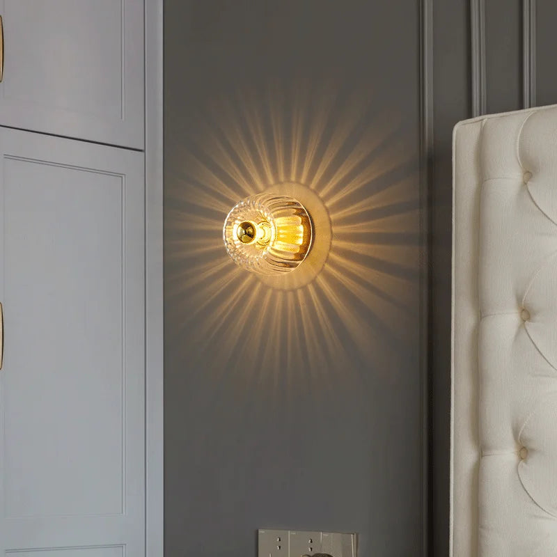 Sunburst Glass Sconce