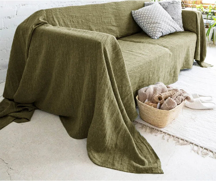 Provence Linen Sofa Cover
