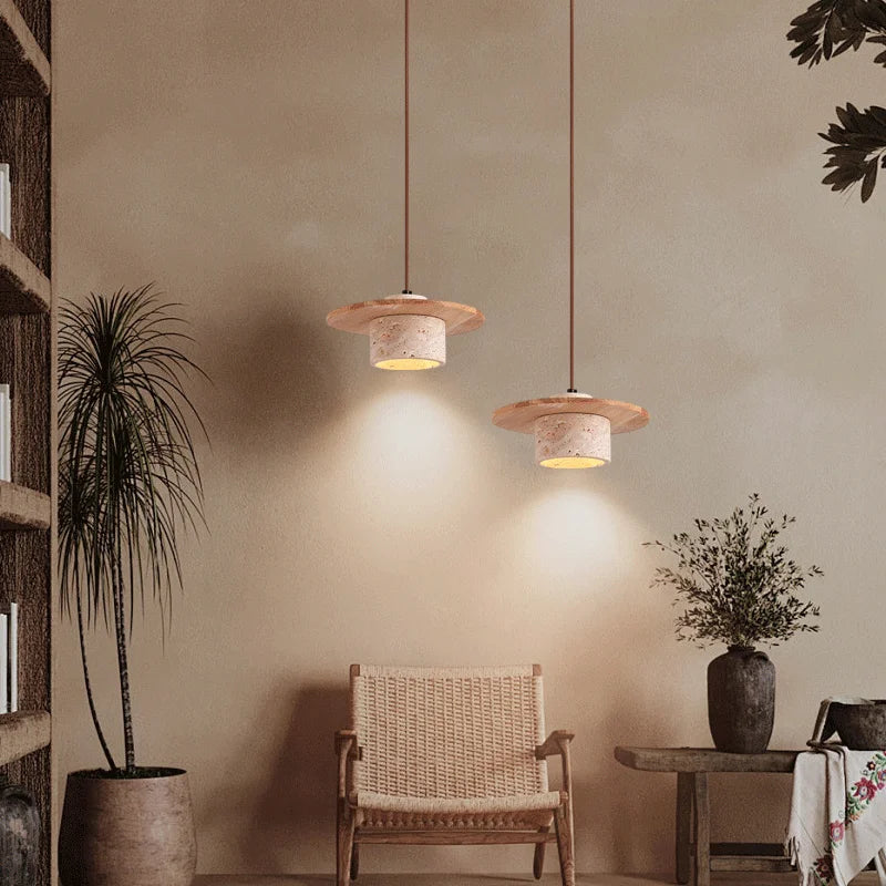 Cappello Travertine Pendant