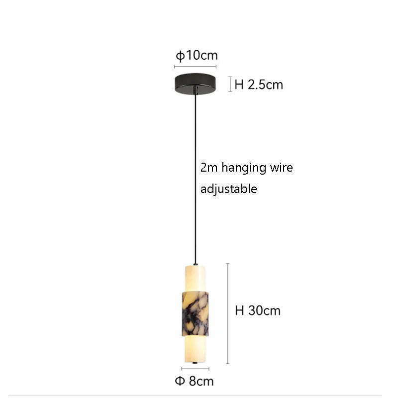 Sash Marble Pendant