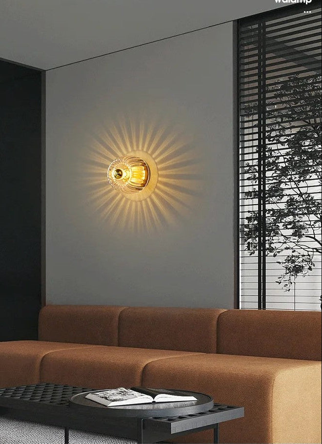 Sunburst Glass Sconce