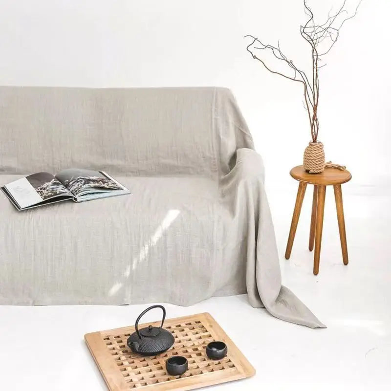 Provence Linen Sofa Cover